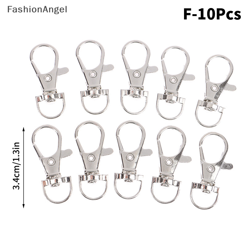 Fashionangel 10 Cái / bộ Kim Loại Xoay Tôm Hùm Móc Khóa Móc Khóa Chụp Khóa Túi Trang Sức Dây Kích Hoạt Khóa DIY Túi Phụ Kiện TH