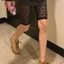 GODD Nữ Ren Hoa Rỗng Lưới Biker Quần Short Chắc Chắn Cơ Bản Sheer Quần Đáy