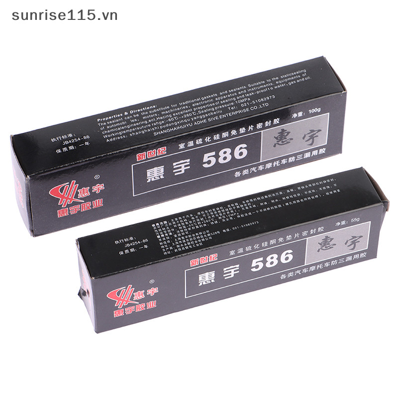 Keo dán keo dán ô tô SRVN 586 Keo dán sửa chữa bằng silicon màu đen.