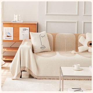 AIMI Vải Nhung Khăn Trải Sofa Đồ Trang Trí Nhà Nội Thất Đồ Gia Dụng Bốn Mùa Chống Trượt Đa Chức Năng Phong Cách Bohemian Bọc Ghế Sofa