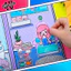ĐỒ CHƠI NGÔI NHÀ BÚP BÊ GIẤY CẮT THỦ CÔNG DIY - TOCA LIFE WORLD - MẪU TA037 đồ chơi bé gái squishy giấy đồ chơi giấy