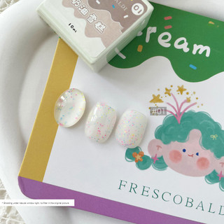 Xeijayi Ice Cream Series Nail Polish Gel Chất liệu kem bán trong suốt Keo dán quang trị liệu móng tay nghệ thuật làm móng tay cho tiệm làm móng tay 10ml