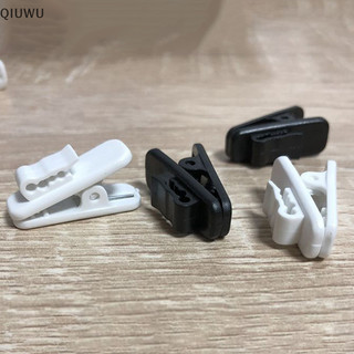 Qiuwu 10 chiếc kẹp giữ dây tai nghe cổ xoay, phụ kiện quấn dây tai nghe