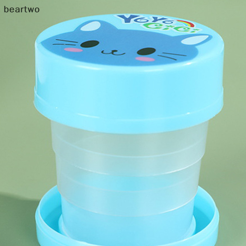 < Beartwo > Chai nước gấp có thể thu vào bằng nhựa di động Du lịch ngoài trời Kính thiên văn có thể gập lại Chai uống nước gấp Kính nước đẹp