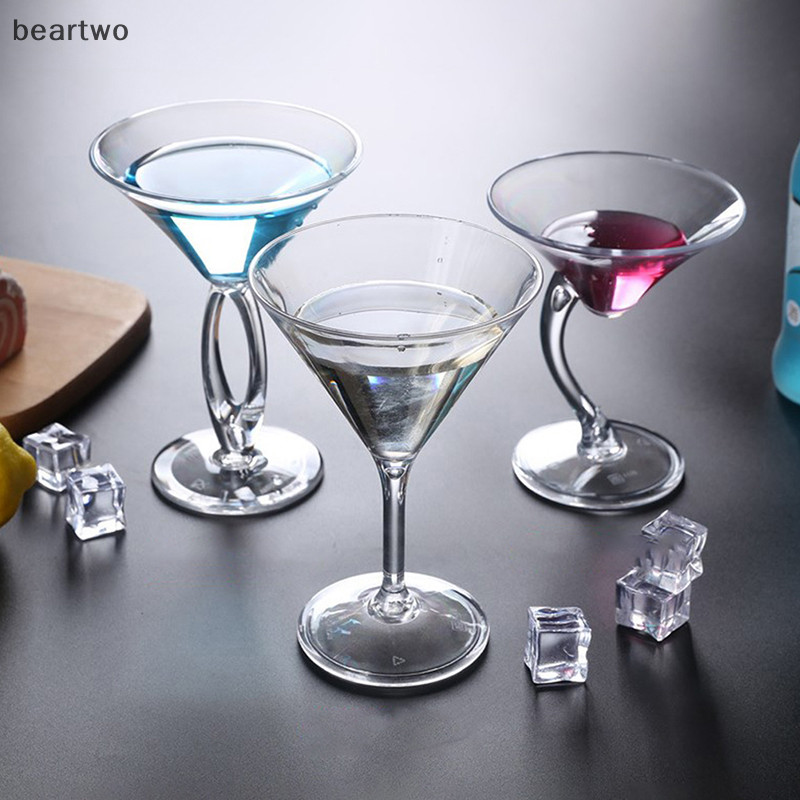 < Beartwo > Cốc Cocktail Acrylic Nhà Tiệc Cưới Thanh Cốc Nước Uống Rượu Đẹp