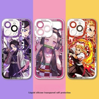 Ốp Lưng Cho VIVO Y12I Y20 Y11S Y12S Y12A V25 V20 V20SE V21 V23 V23E V27 V27E V30E Mắt Thiên Thần Anime Demon Slayer Mềm TPU Trong Suốt Silicon Hoạt Hình Bảo Vệ Toàn Diện Vỏ Điện Thoại