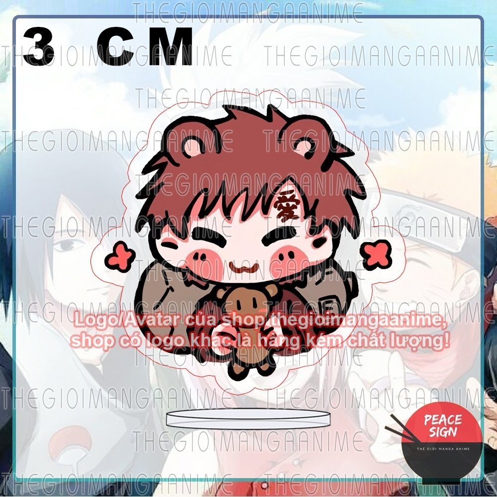 (3cm) Standee NARUTO ver BIỂU CẢM mô hình chibi acrylic standee anime mica trang trí trưng bày