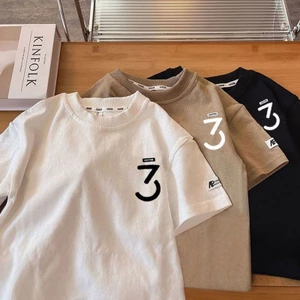 Áo thun bé trai Cotton mỏng tay ngắn hàng đầu mùa hè mát mẻ Quần áo trẻ em 90-150 Size 6H6F