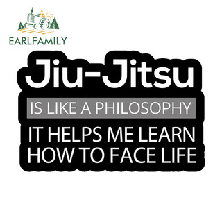 EARLFAMILY 13cm Jiu Jitsu Dán Xe Hơi Chống Trầy Xước Campervan Windows Laptop Ngộ nghĩnh JDM Vinyl Decal Thời Trang Chống Thấm Nước Bảo Vệ Cửa Xe Ô Tô
