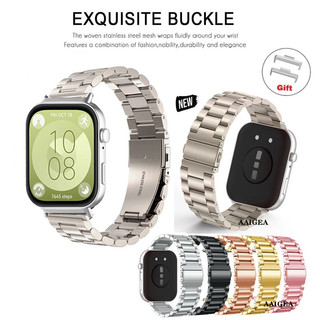 Dây đeo bằng thép không gỉ cho Huawei Watch Fit 3 Fit3 Fit4 Fit5 Pro Vòng tay kim loại có đầu nối