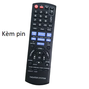 tay điều khiển remote từ xa máy chiếu panasonic N2QAYB000624 SC-XH150-kèm pin-tay đầu bấm máy chiếu panasonic SC-XH150