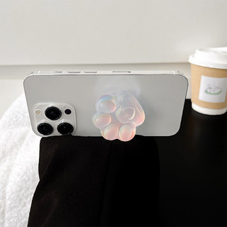 Giá đỡ điện thoại từ tính tròn Laser Cat 's Paw cho vỏ Magsafe và IPhone 15 14 13 12 Pro Max 14 Plus có thể gập lại Pop Ring Grip Giá đỡ bàn co giãn Màu p2