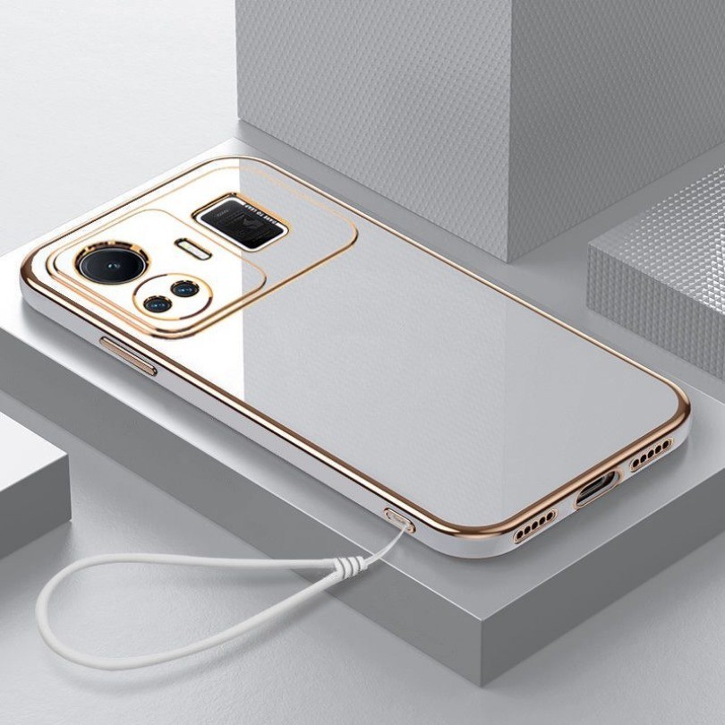 Dành Cho Realme GT3 GT5 GT Neo 5 SE 3 2 2T 3T GT2 Pro GT Master Edition GT Neo Flash Ốp Điện Thoại Mạ Vuông Sang Trọng