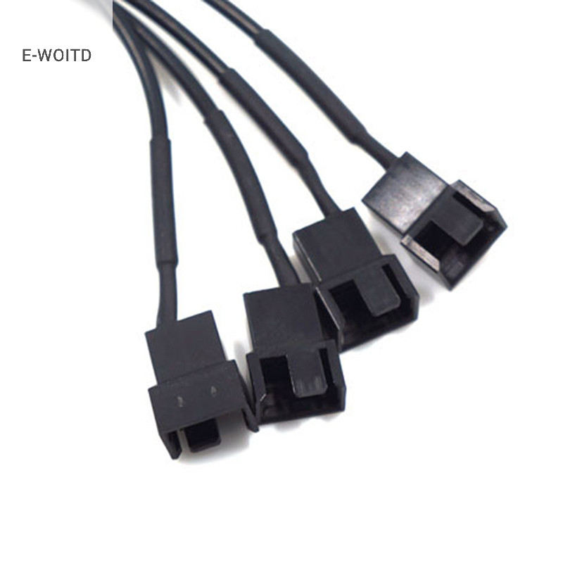 E-WOITD Đồng 5521 đến 4Pin PWM Máy Tính 4 Chiều Quạt Bộ Chuyển Đổi Nguồn Cáp 12V HNVN
