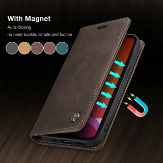 Vỏ Kinh Doanh Cho Samsung Galaxy A36 A16 A06 A55 A35 A25 A15 A05S A54 A34 CaseMe Sang Trọng Lật Retro Từ Ví Da Khe Cắm Thẻ Bảo Vệ