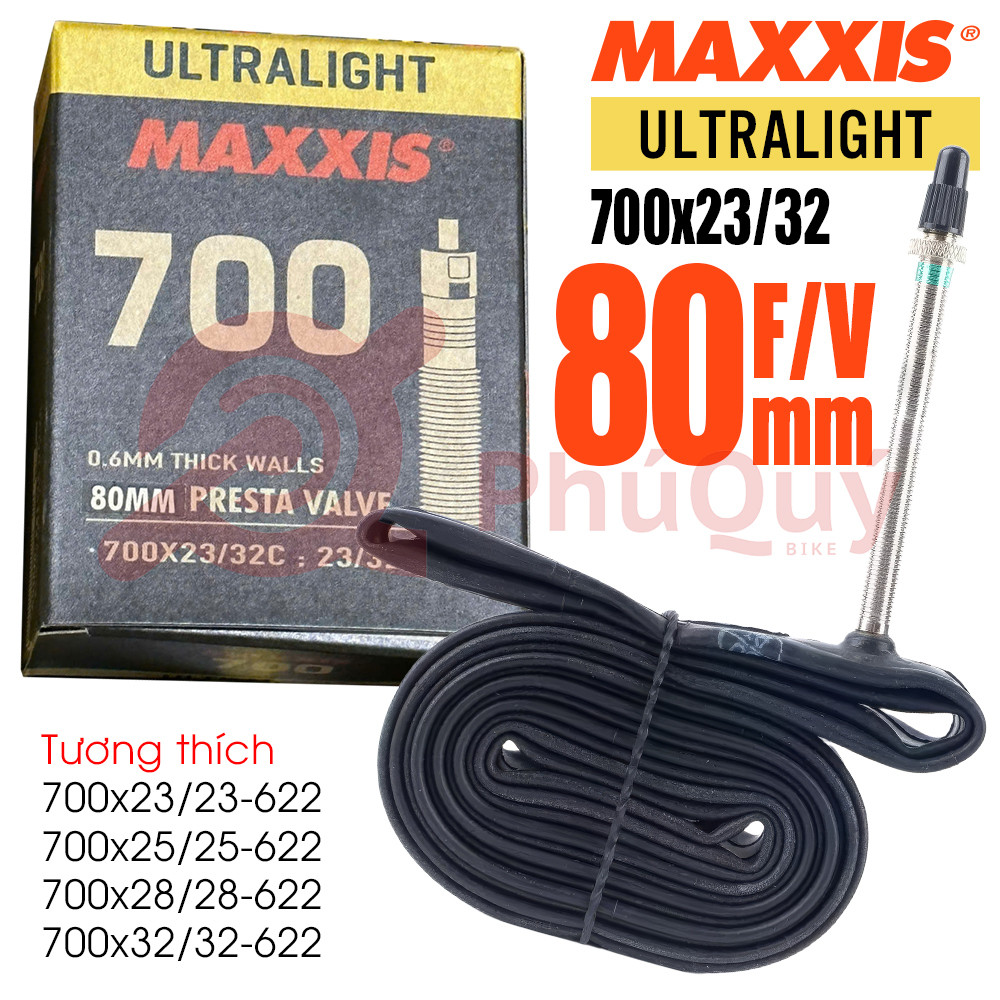Ruột MAXXIS VN SIÊU MỎNG 700x23/32 FV 80 Chỉ 80gr