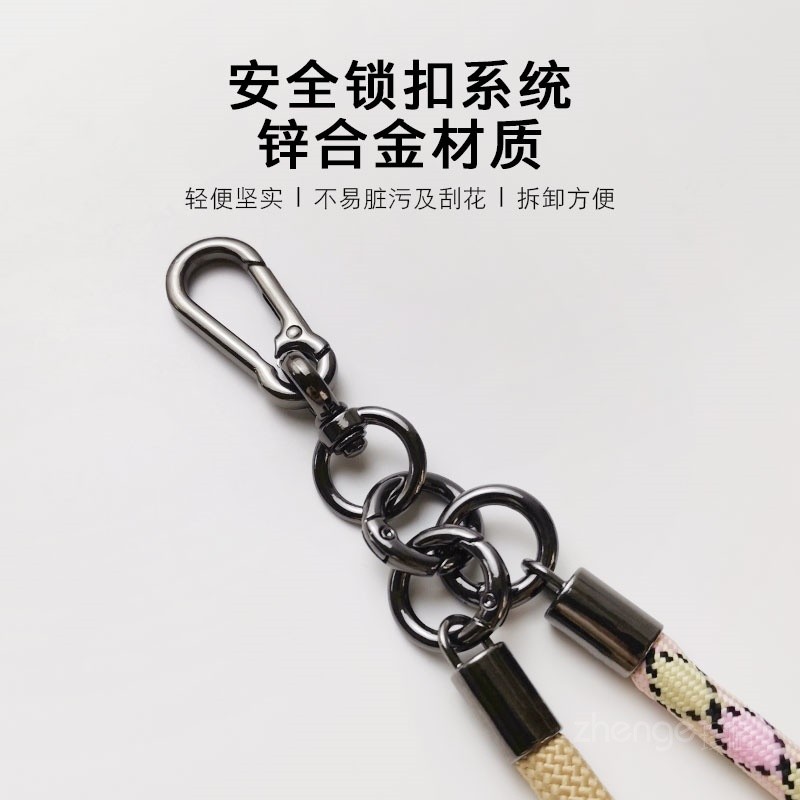 Phụ Kiện Điện Thoại Di Động Đeo Ngang Cổ Tay Treo Ba Trong Một Dây Điện Thoại Di Động Đa Năng Dây Bện ins Ngoài Trời Dây Đeo Điện Thoại Di Động Dây Nam Nữ
