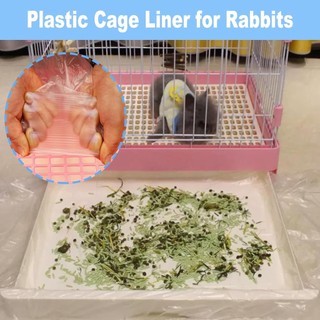 Bộ 50 Dùng Một Lần Thỏ Lồng Lót Nhựa Đàn Hồi Vệ Sinh Cho Chuột Lang Thỏ Chó Ferrets Chinchillas Chim Động Vật Nhỏ