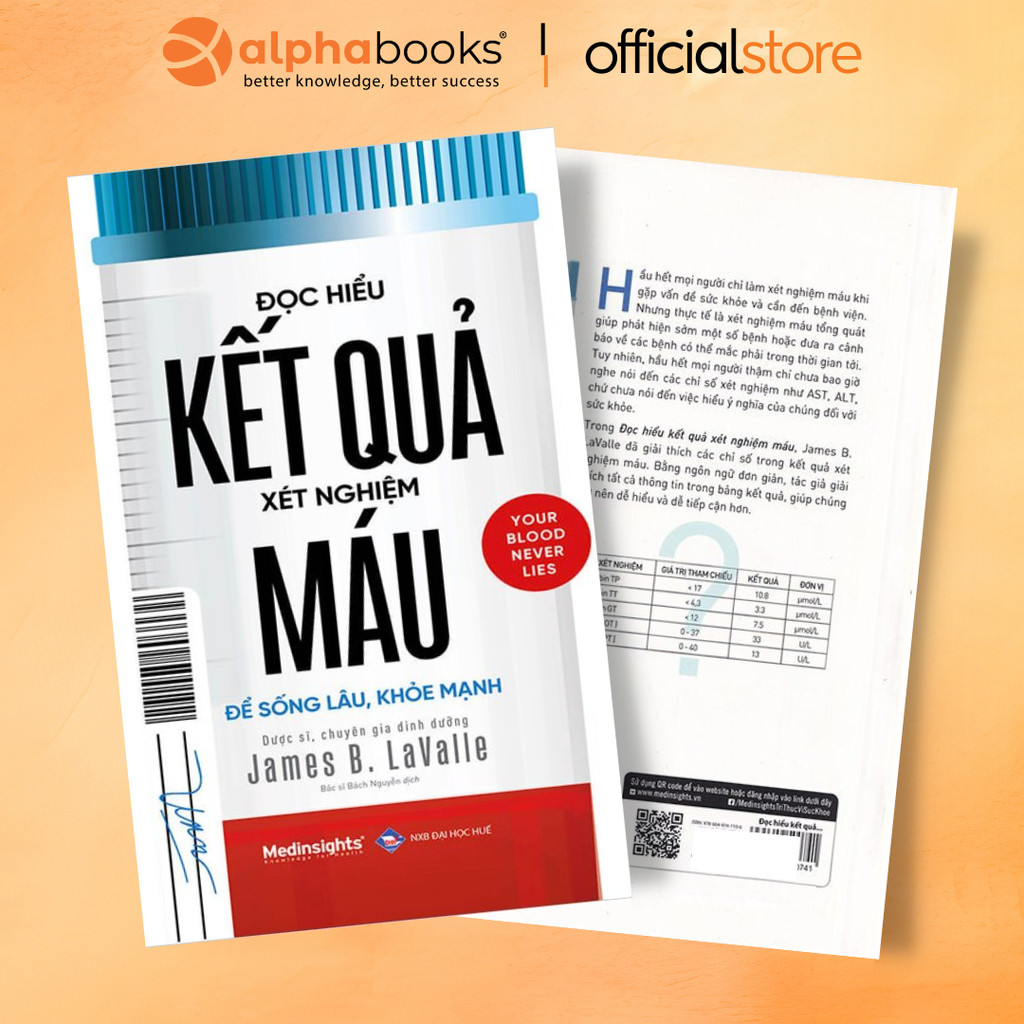 Sách - Đọc Hiểu Kết Quả Xét Nghiệm Máu - James Lavalle (Omega Plus)