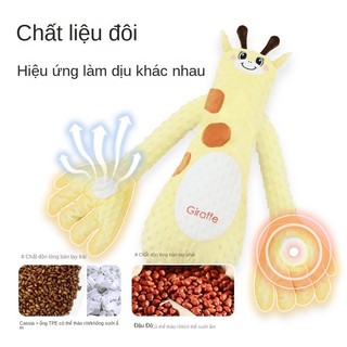 Gối ôm êm ái cho bé, chống giật mình, vải nhung Doudou, kháng khuẩn 7A, ấm bụng, ngủ ngon, đa dạng màu sắc, 1-2 kg.