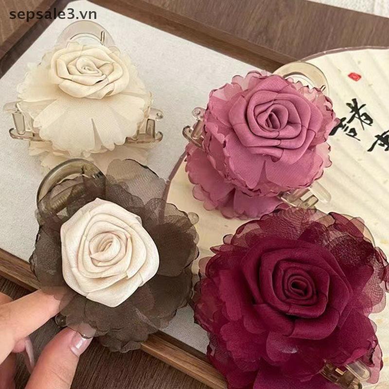 # sepsale # Mồ Hôi Hoa Hồng Kẹp Tóc Cho Nữ Thời Trang Hàn Quốc Kẹp Thanh Lịch Tính Khí Phụ Kiện Tóc.