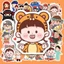Hộp 50 Miếng Dán Sticker Hình CHIBI DỄ THƯƠNG - Chống Thấm Nước Đa Năng Dùng Trang Trí Vali, Laptop - NSX Gì Cũng In