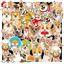 Hộp 50 Sticker Hình CHÓ CORGI Decal Phản Quang 7 Màu Halogram Chống Nước - Gì Cũng IN | MS: 00052