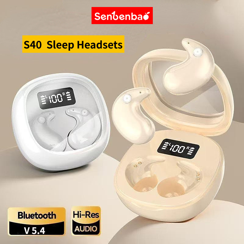 Tai nghe ngủ không dây Senbenbao X55 TF / TE / FE màu đen giảm tiếng ồn và gọi rảnh tay, chống nước IPX4