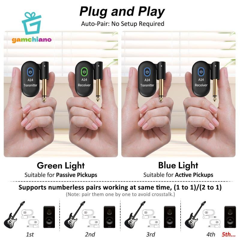 2 Miếng Đàn Guitar Không Dây Đàn Guitar Cho Trống Điện Tử Hệ Thống Đàn Guitar Không Dây Bàn Phím Piano