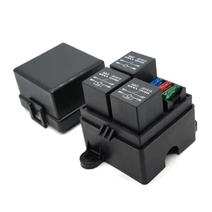 Mt DC12V / 24V Xe Ô Tô Tự Động Xe Tải 3 Chiều Cầu Chì Giá Đỡ Rơ Le Mạch Cầu Chì Rơ Le 4 Chân hoặc 5 Chân 40A 80A Rơ Le