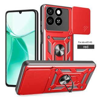 Ốp lưng ZTE BLADE A35 4g BLADE a55 Mới chống rơi khung áo giáp kết hợp bộ vỏ cứng di động đẩy cửa sổ bảo vệ vỏ camera