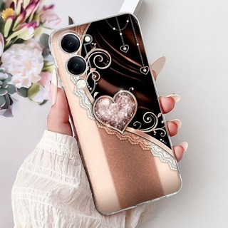 Ốp Mềm Cho Vivo Y04 / Vivo Y29s 5G Vỏ Hoa Phổ Biến Trái Tim Tình Yêu Silicon Trong Suốt TPU Dành Cho VivoY04 VivoY29s 2025 Capa