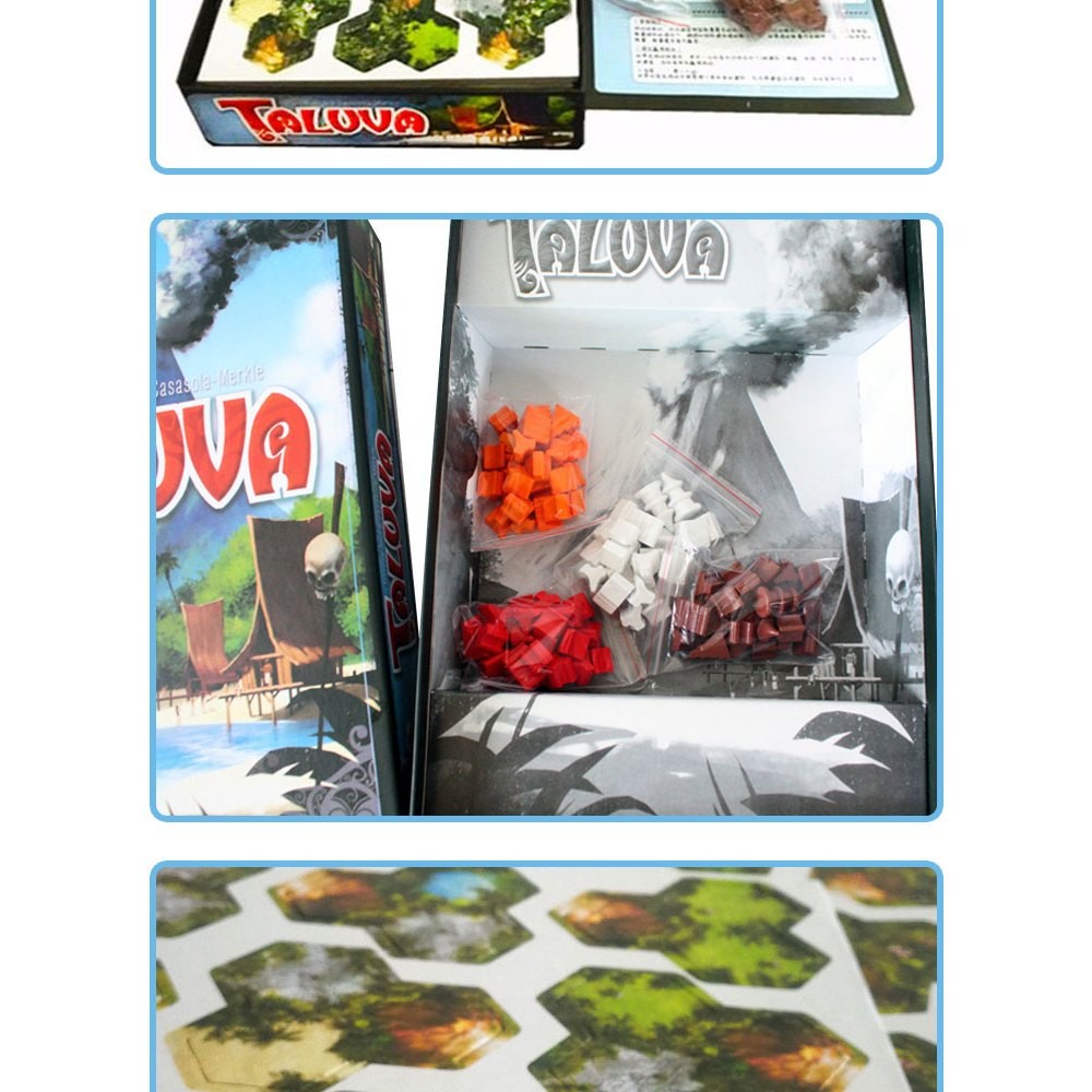 Boardgame Taluva Trò chơi xây dựng làng trên đảo Tigar