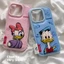 Ốp lưng chống sốc túi khí cao cấp Iphone 14 Pro Max Phim hoạt hình dễ thương Cặp đôi Daisy Donald Duck Bao da dày Vỏ bảo vệ máy ảnh cho iPhone 17 16 15 14 13 Pro Max