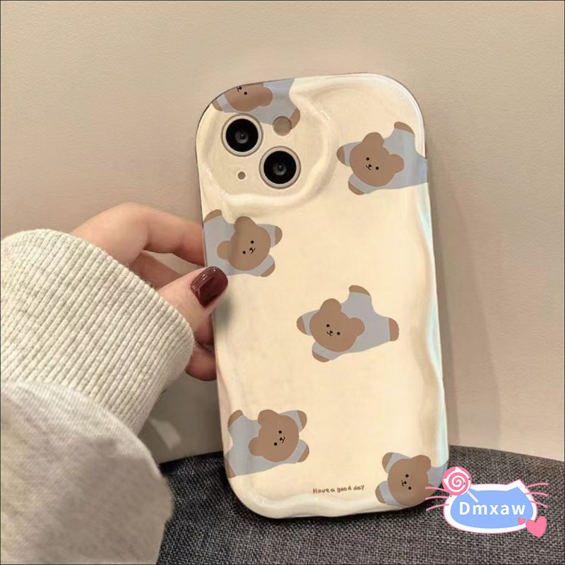 Ốp Điện Thoại Gấu Nằm Cho Realme GT6 GT 6T GT3 GT2 GT Neo 6 5 240W 3T 2T 2 Note 60 50 Q5 Q5i Q3 Q3i Q3T Q3S Pro Q2 Q X7 X 5G 4G Vỏ Silicon TPU Ống Kính Máy Ảnh Vỏ bảo vệ