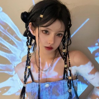 Bộ mở rộng tóc giả 40 chiếc - Hip Hop, Cool - Có thể điều chỉnh, nhiều kiểu - Nhẫn tóc Dreadlock hợp kim bạc vàng - Giá đỡ hạt tóc hợp thời trang - Phụ kiện tóc DIY