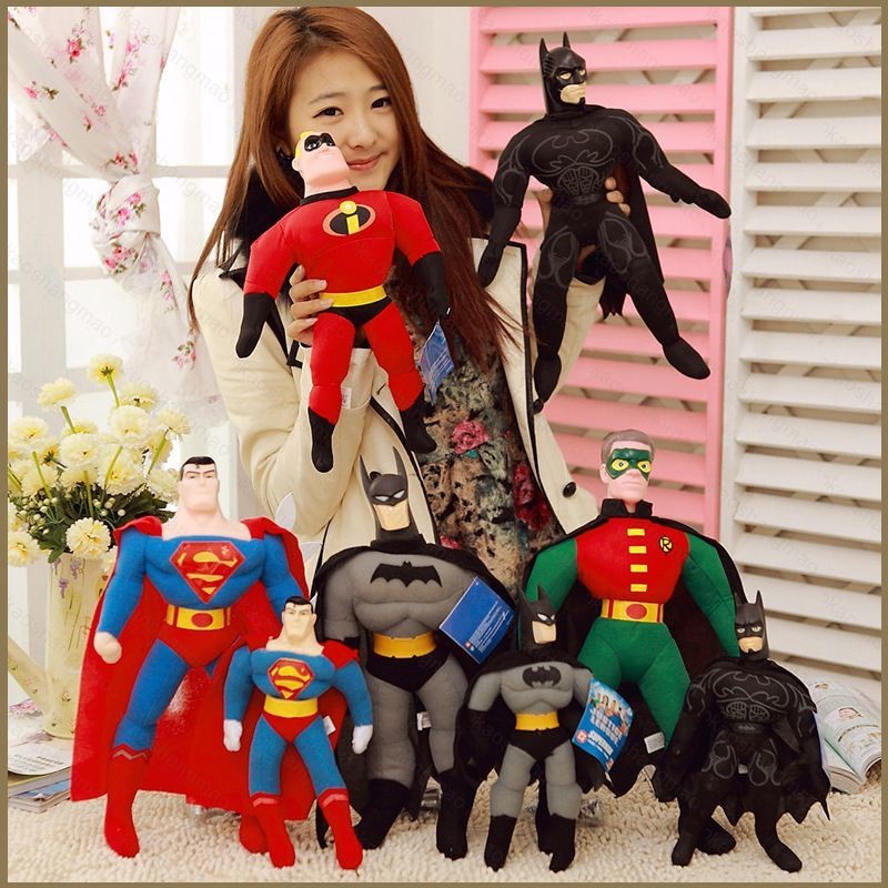 Hk1 DC Marvel Siêu Anh Hùng Sang Trọng Đồ Chơi Búp Bê Nhồi Bông Người Nhện Batman Siêu Nhân Hulk Thor Robin The Avengers Sang Trọng Búp Bê Quà Tặng