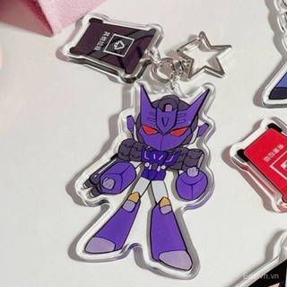 [Keychain] Móc khóa Transformers chất lượng cao tinh xảo, hình thú sáu mặt, Black Shadow Overlord Tarn, trang trí ba lô AA1M