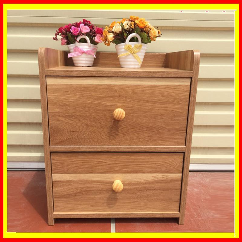 Tủ đầu giường có khóa an toàn AnhKhoa, kệ 1 ngăn, 2 ngăn, gỗ mdf phủ bóng melalin