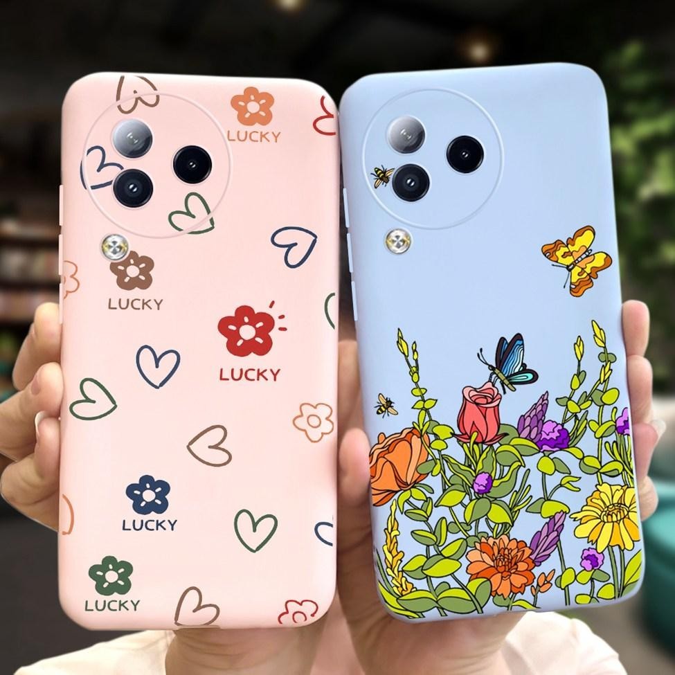 Ốp lưng Xiaomi Civi 3 RMX3661 Ốp lưng silicon chống sốc Xiaomi Civi 3 Vỏ thời trang dễ thương Hoa ngộ nghĩnh Mèo sơn