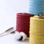 SMILE 280-300m / Cuộn Sợi Nhiều Màu Sắc, Sợi Rơm Raffia Tự Nhiên DIY, Giỏ Đan Tay Chất Liệu Đan Mũ Móc