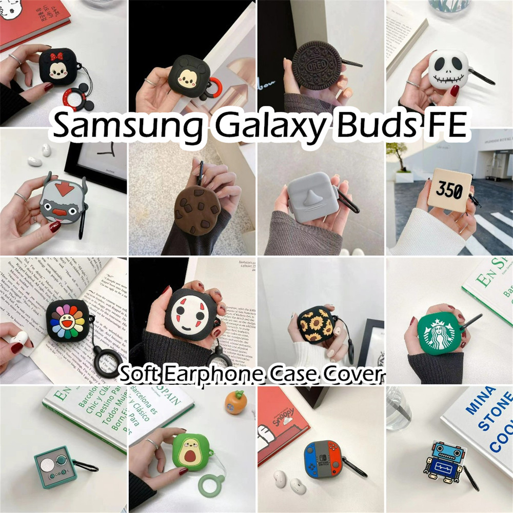 [Ngôi sao tương lai] Dành cho Ốp lưng Samsung Galaxy Buds FE Phim hoạt hình thú vị Vỏ tai nghe silicon mềm Vỏ bọc NO.1