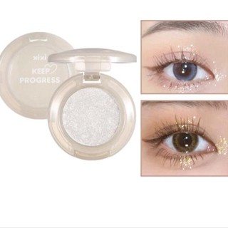 [ Xi Xi] Bắt Sáng Xi Xii BULB'S PLAN Eyeshawdow Ánh Kim Tuyến Vỏ Xanh
