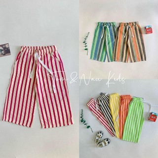 Q8- Quần ống suông bé gái có hai túi dây thắt siu cá tính - Size 9-34Kg