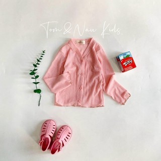 K13-[tomnaukid] Áo khoác caridgan cho bé gái - Size 9-36Kg