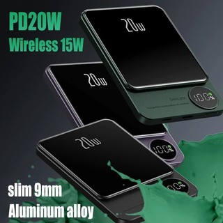 [JLK] Sạc nhanh không dây từ tính 15W cho iPhone 17 Air 16 15 14 13 12 Pro Max sạc dự phòng xiaomi ,S25 Edge S24 Ultra, v.v. Bộ pin ngoài Powerbank Bộ sạc di động
