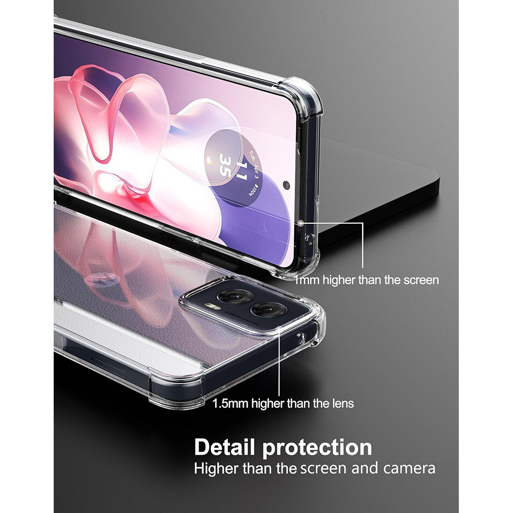 Dành Cho Motorola Moto G Power 5G 2024 2023 2022 2021 Vỏ Mềm Chống Sốc Pha Lê Gel Trong Suốt TPU Vỏ Chống Sốc