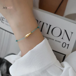 Julyhot Dây Đỏ Cá Vòng Tay Dành Cho Nữ Cá Dễ Thương Dây Xanh Vòng Tay Có Thể Điều Chỉnh Handmade Trang Sức Tối Giản Dân Tộc Trang Sức Massivedeals