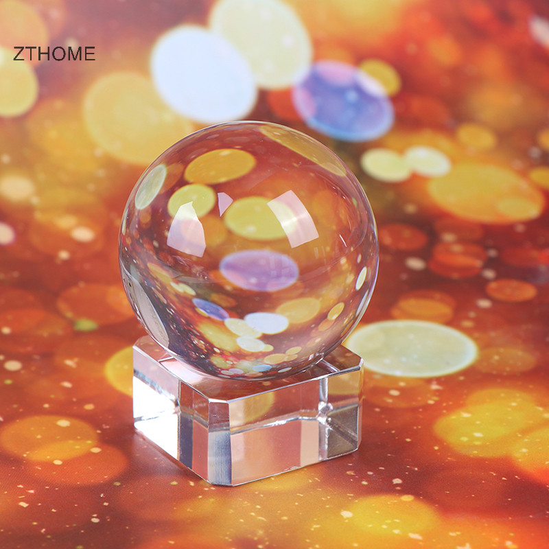 Zthome 1 Quả Cầu Pha Lê Trong Suốt Chữa Bệnh Quả Cầu Đạo Cụ Chụp Ảnh Trang Trí Nhà HOT