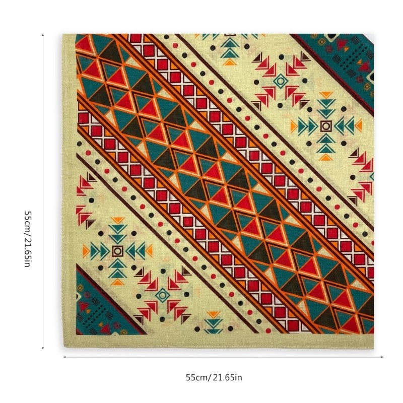 Khăn trùm đầu in hình Bandana Hiphop mềm mại thoải mái Thích hợp cho trang trí nữ